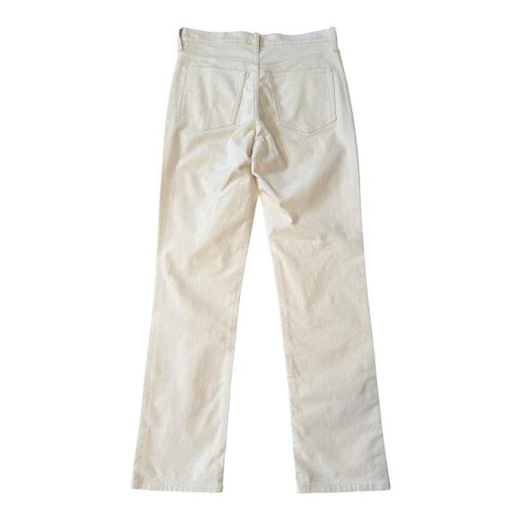 NEW J. Crew Size 4 (27) Ecru Corduroy full-length essential straight pant NWT - Picture 3 of 7